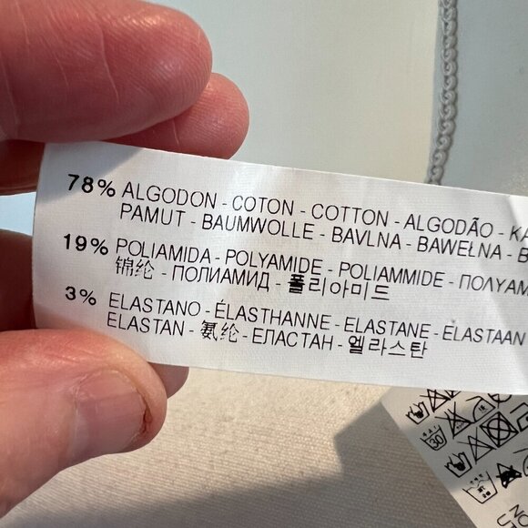 Zara Basic White Sleeveless Wrap top with beaded collar, Size Medium - Picture 13 of 13